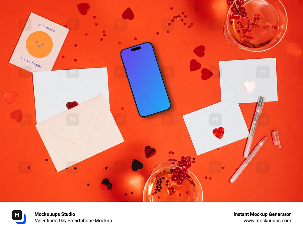 Valentine’s Day Smartphone Mockup