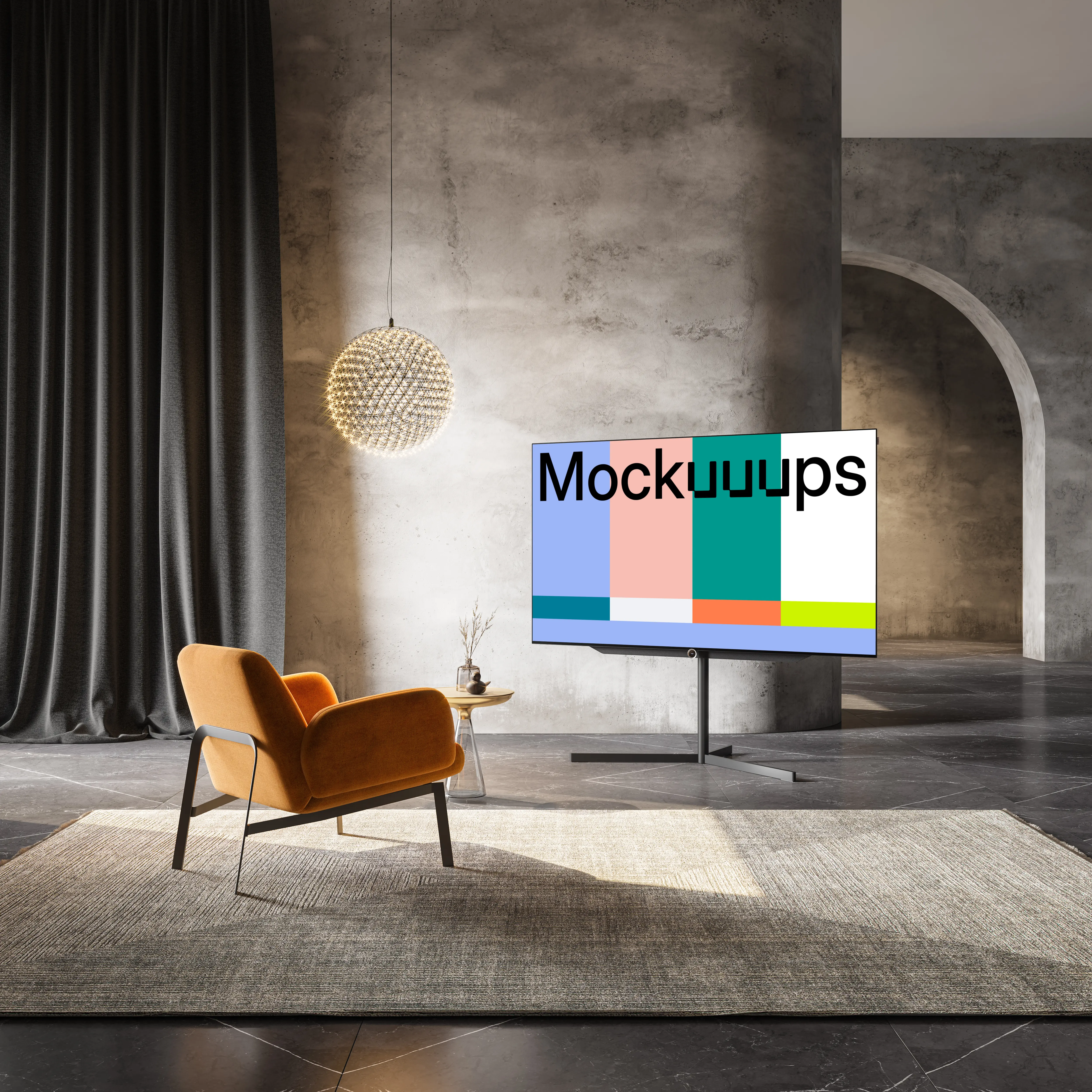 4K TV mockup