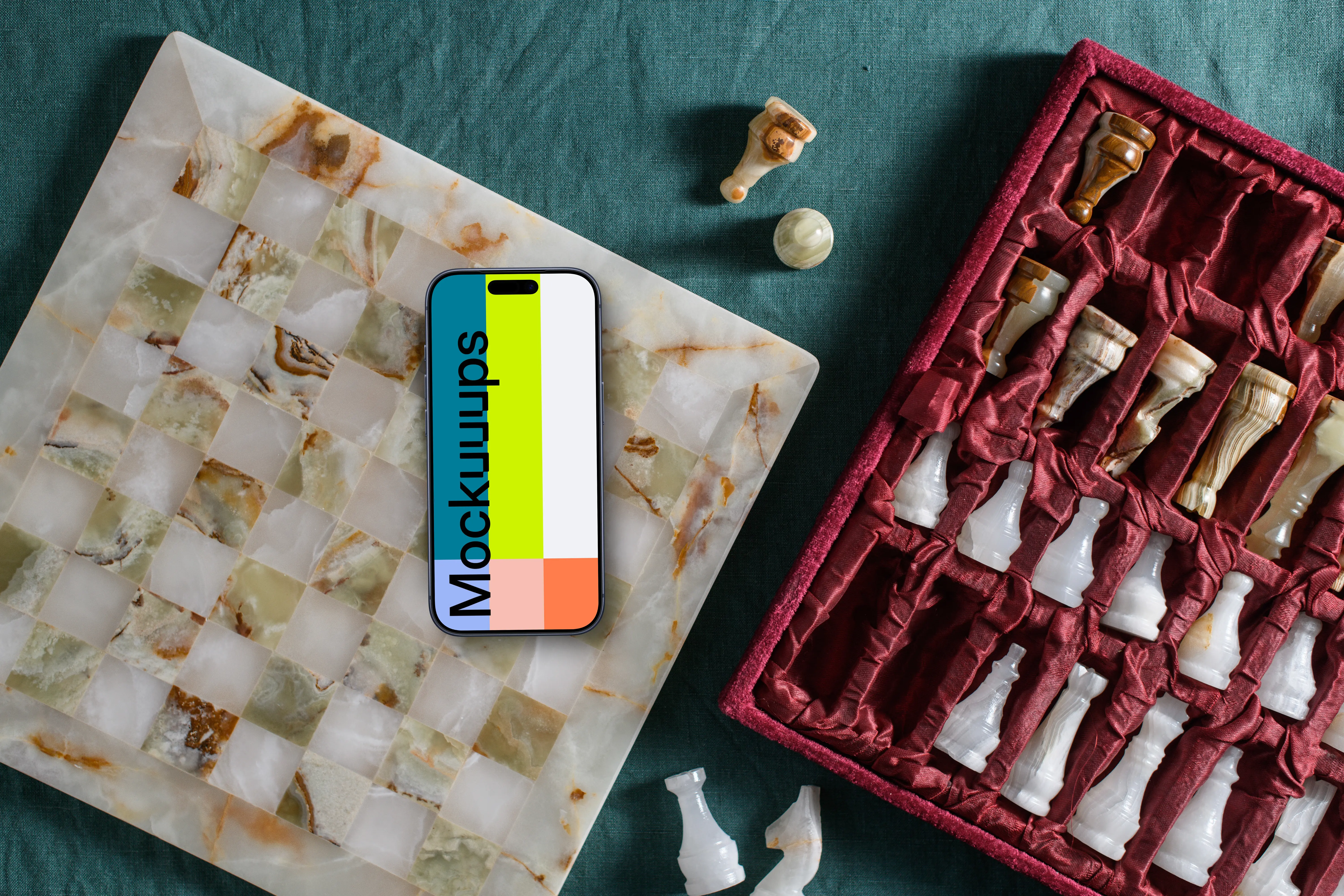 Board games themed iPhone mockup