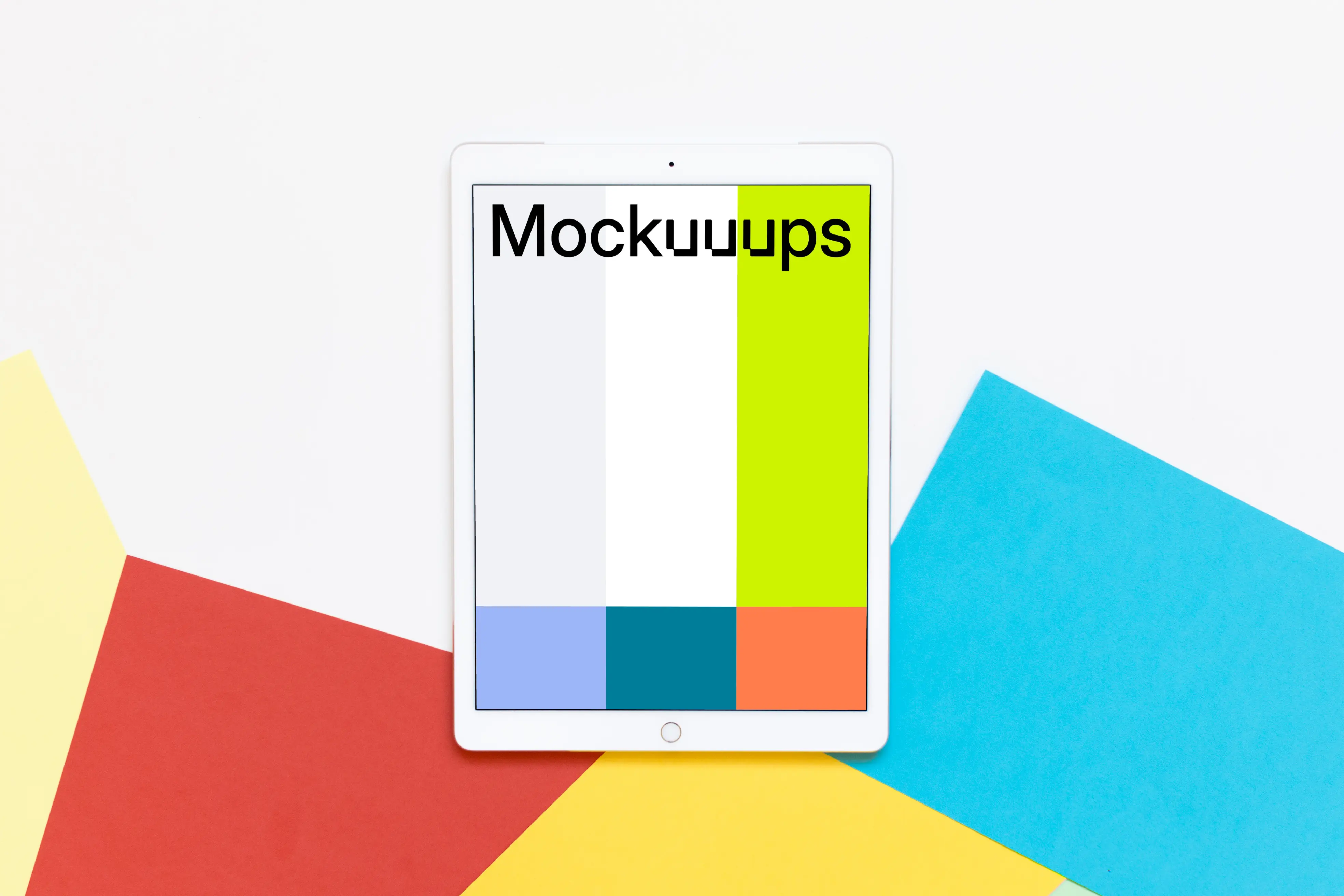 Front view of iPad Pro mockup