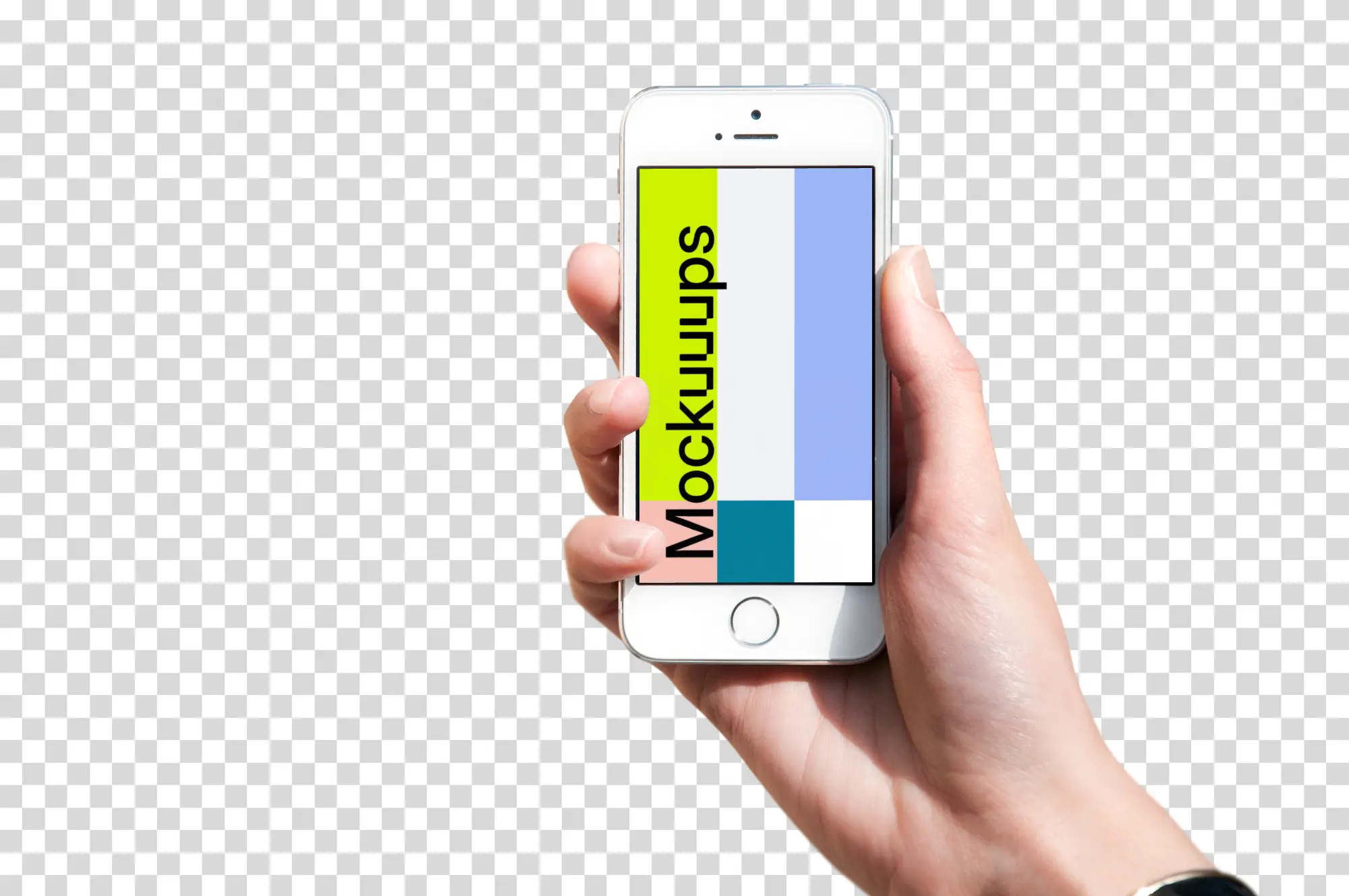 Front view of iPhone SE mockup