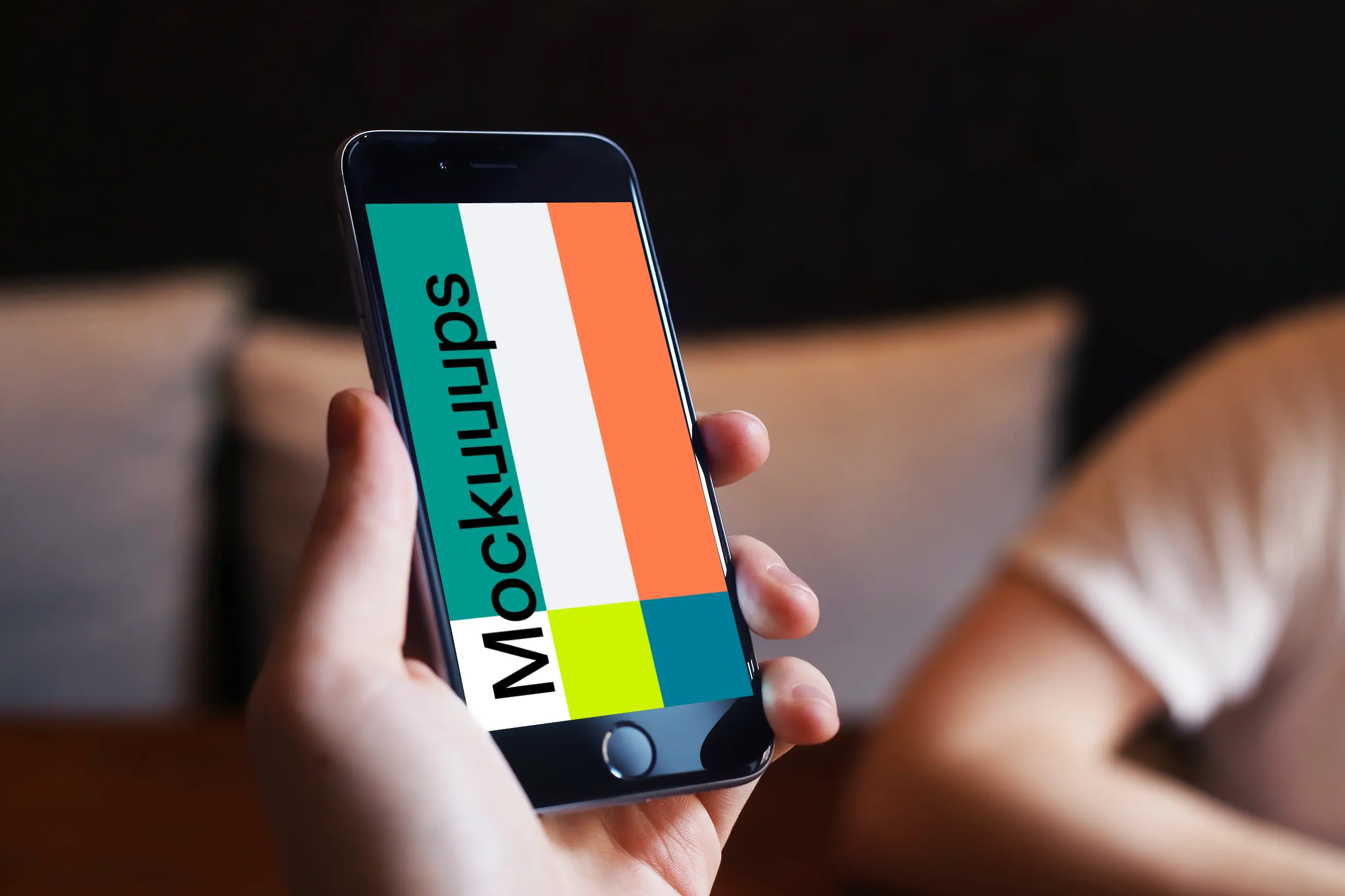 Holding iPhone 6 mockup