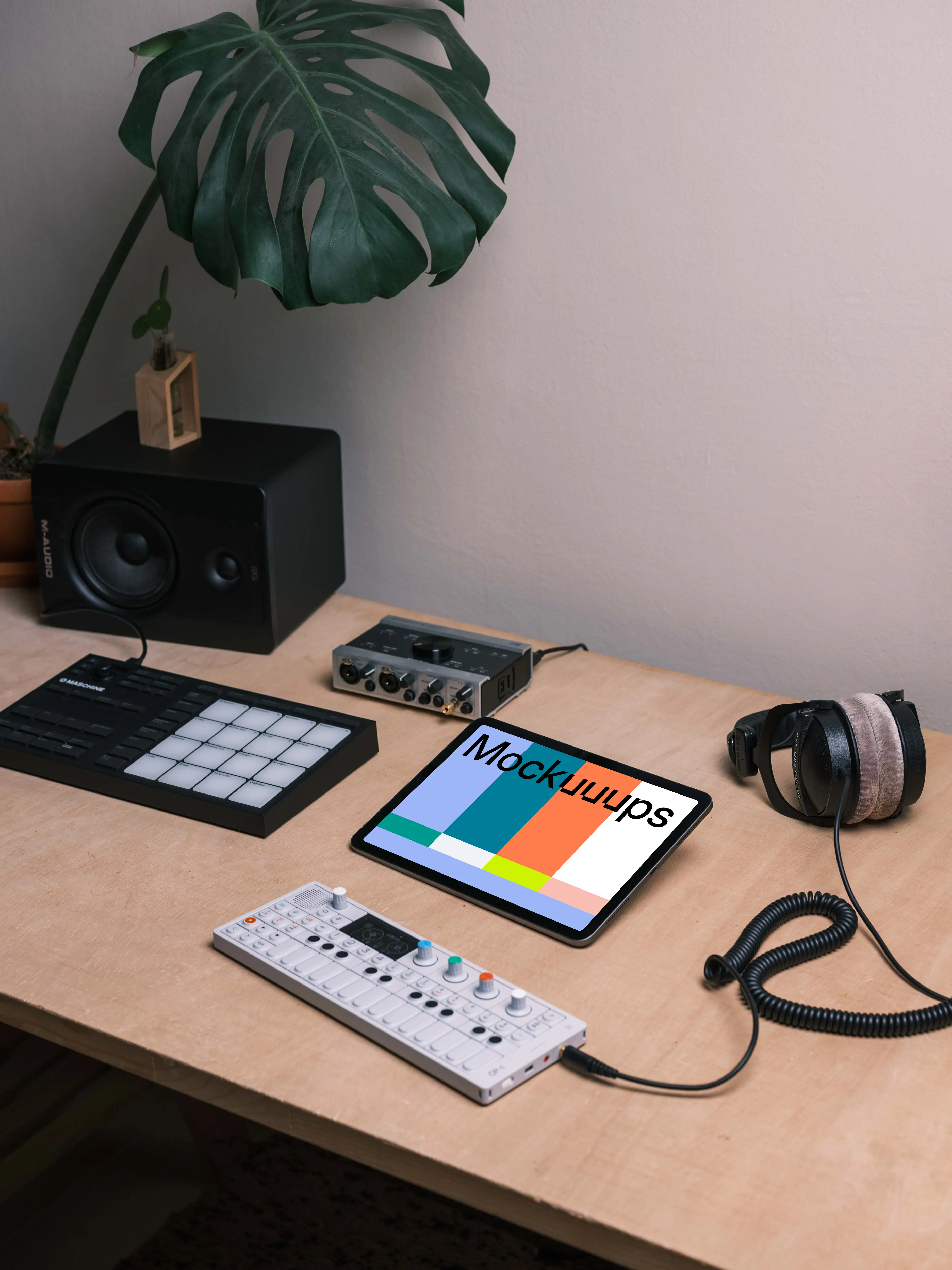 iPad Air in the music studio