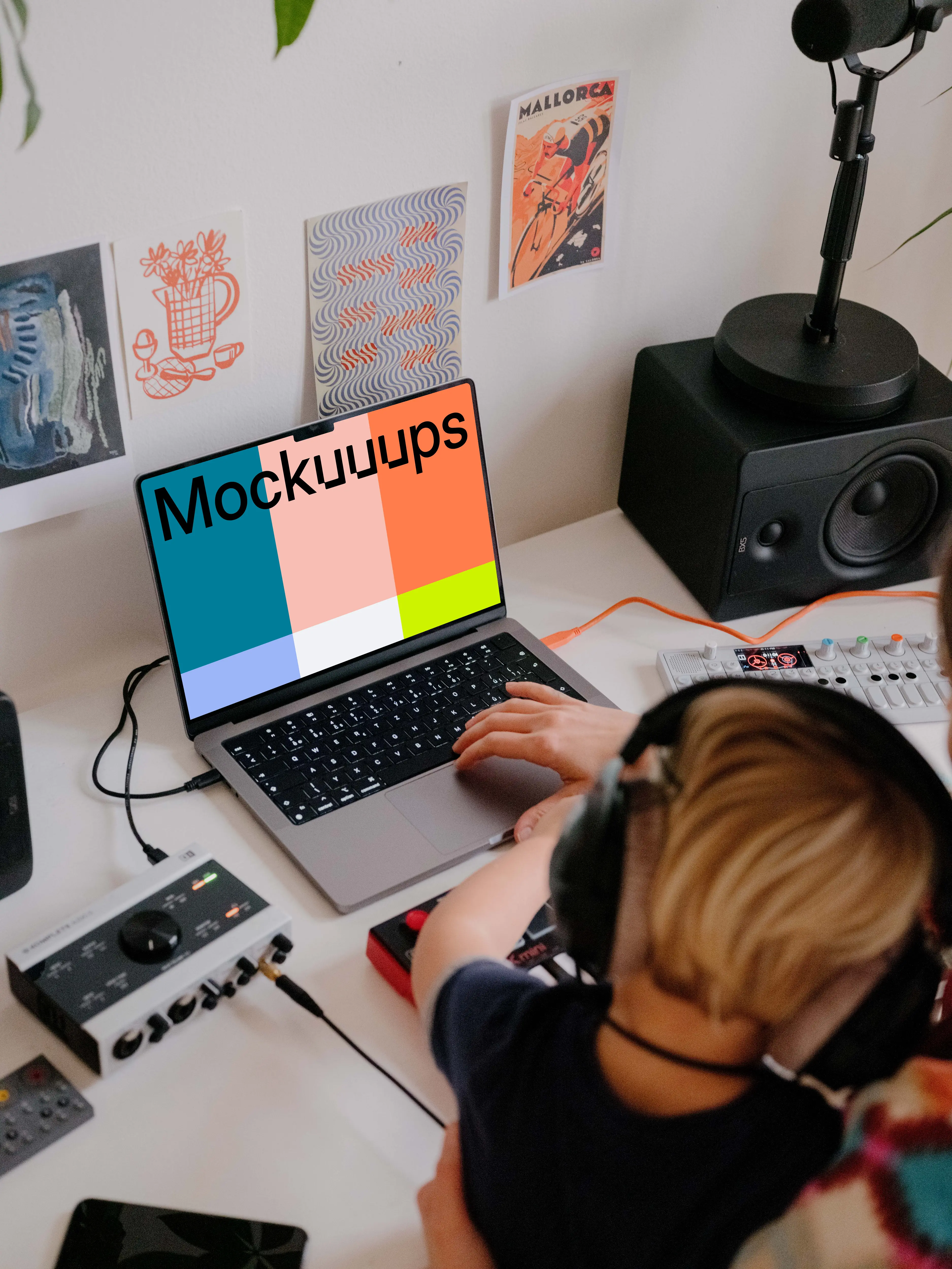 MacBook Pro Music Mockup