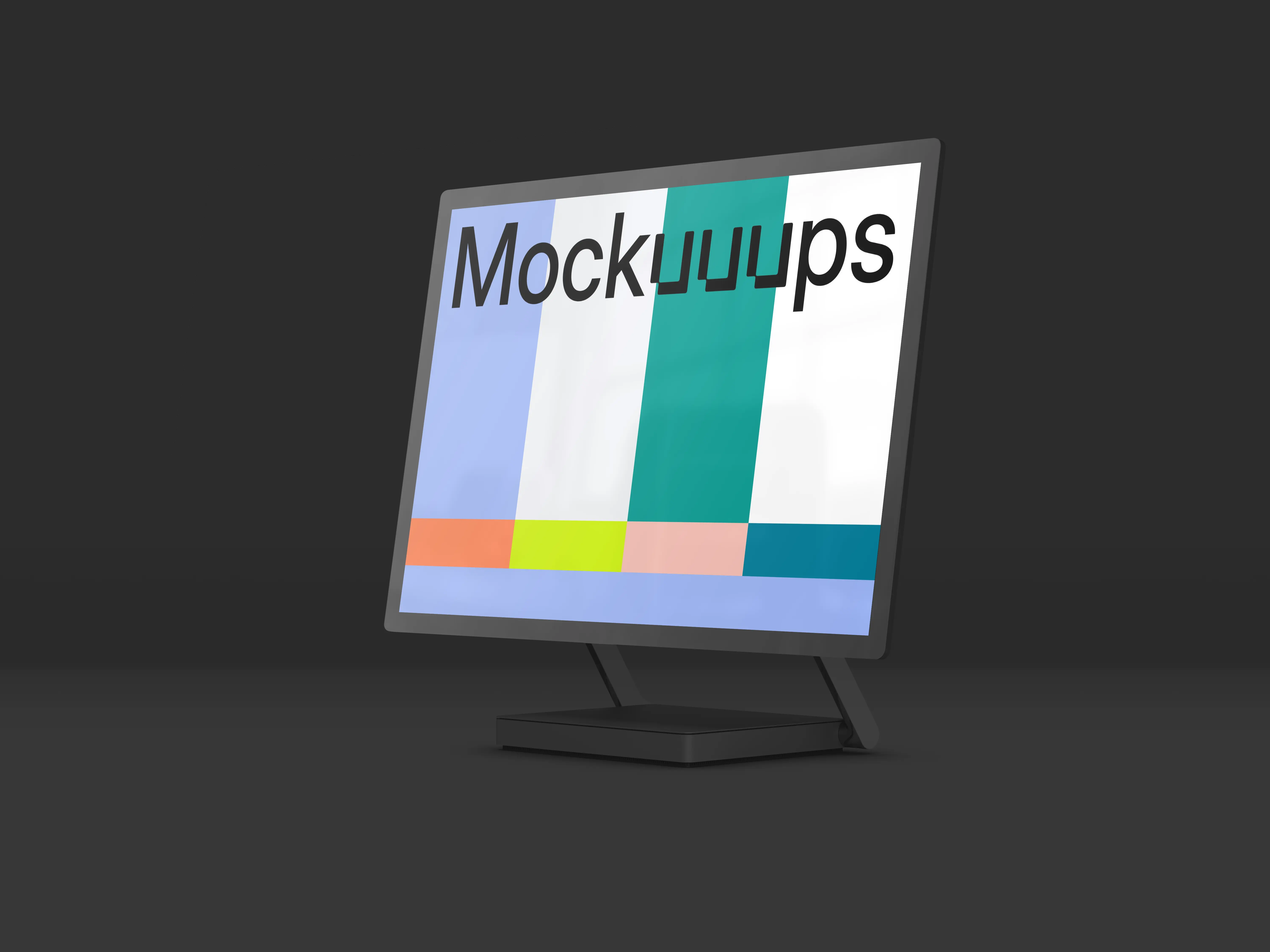 Microsoft Surface Studio 2 Mockup (Perspective Right - Dark)