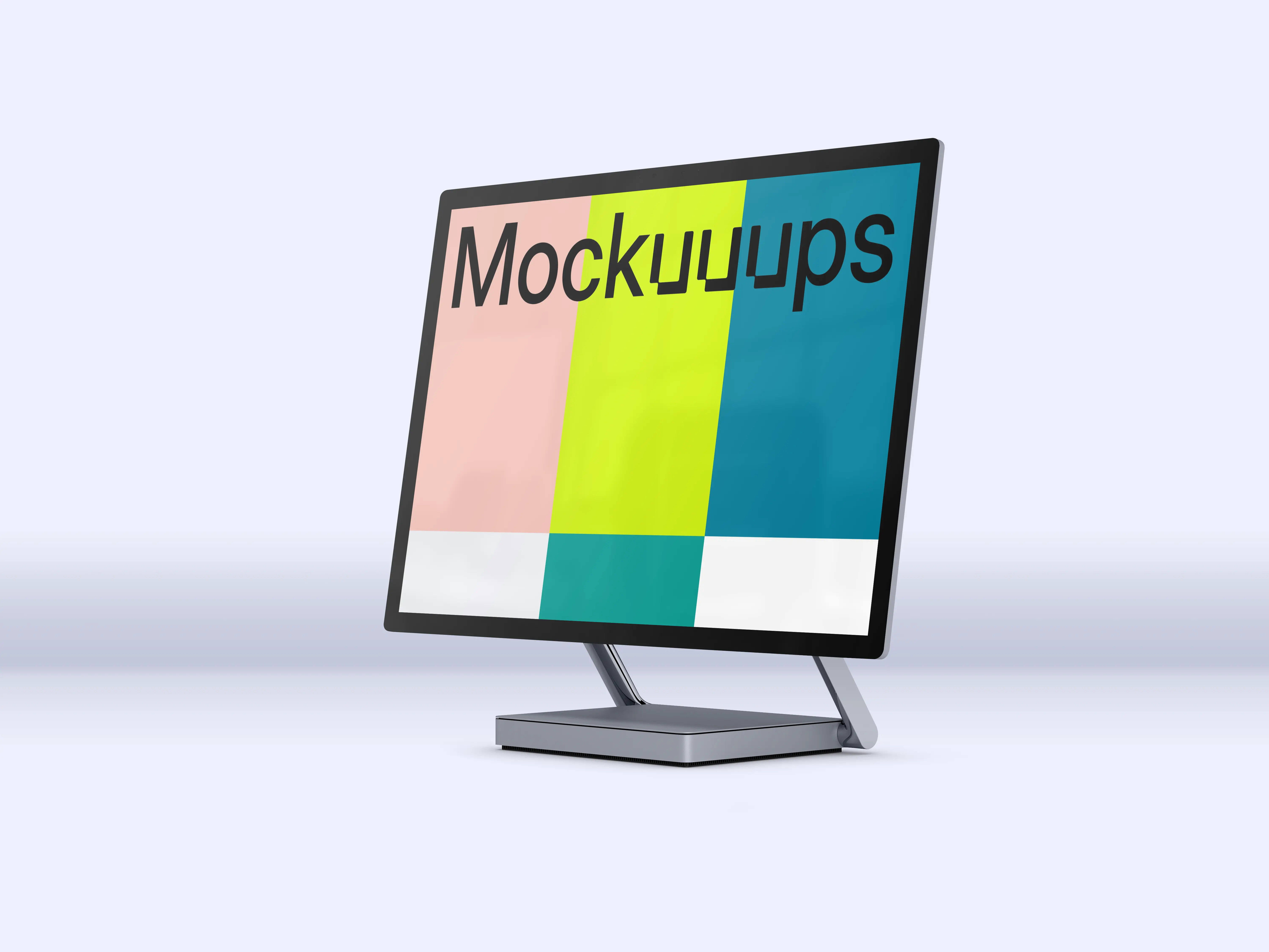 Microsoft Surface Studio 2 Mockup (Perspective Right - Light)