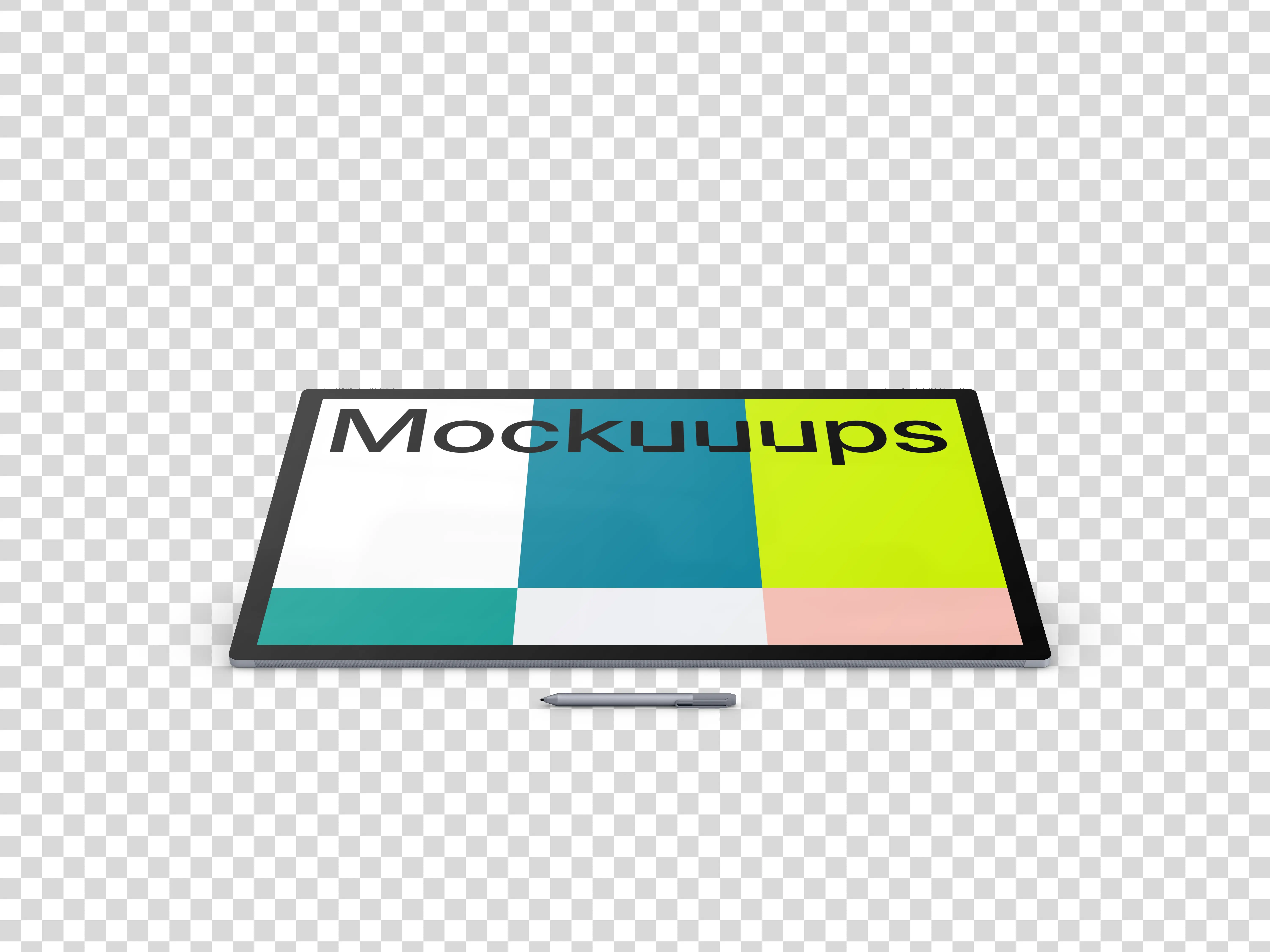 Microsoft Surface Studio 2 Mockup (Tablet - Transparent)