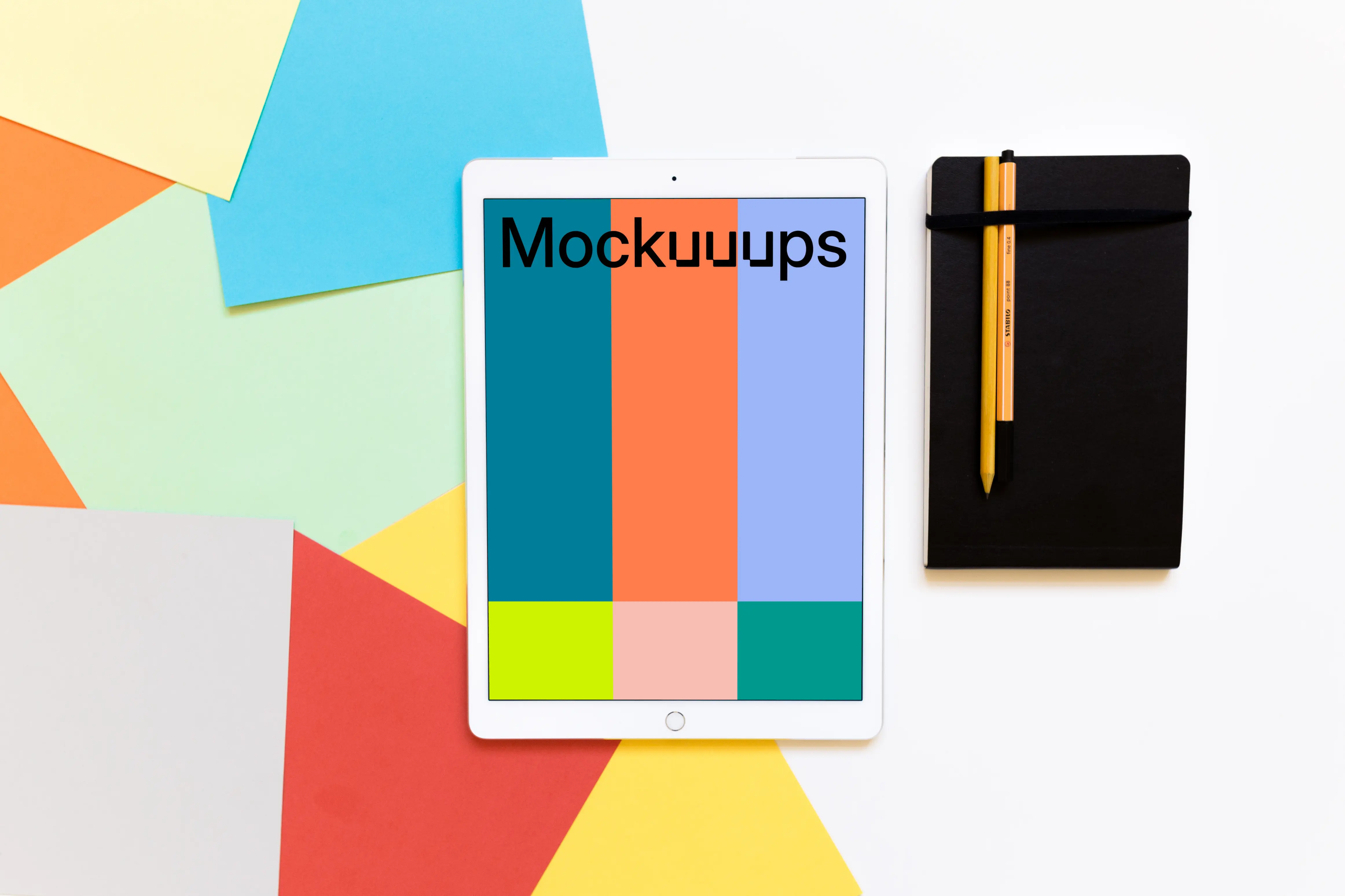 Notes next to the iPad Pro mockup