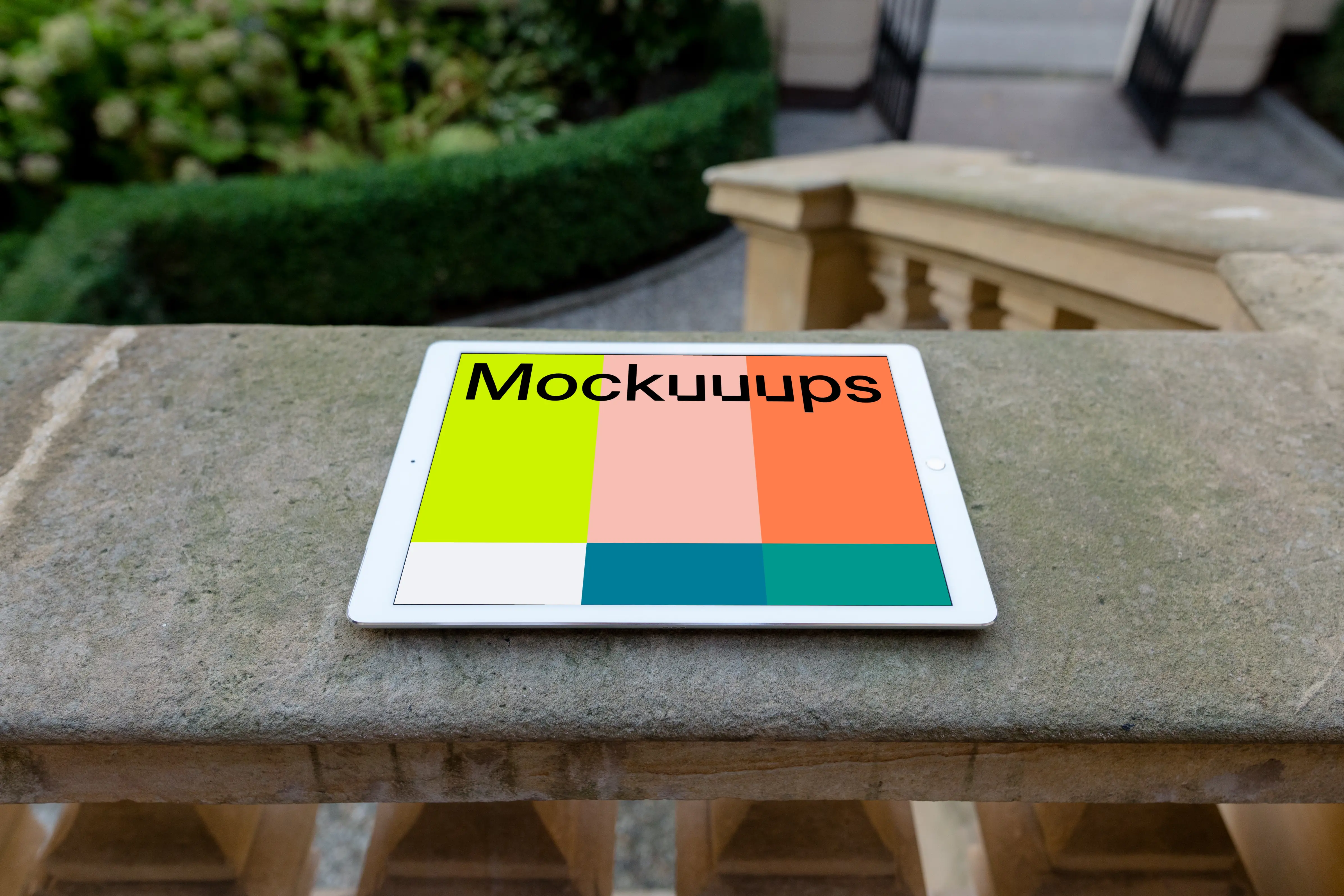 Perspective mockup of iPad Pro (Landscape)