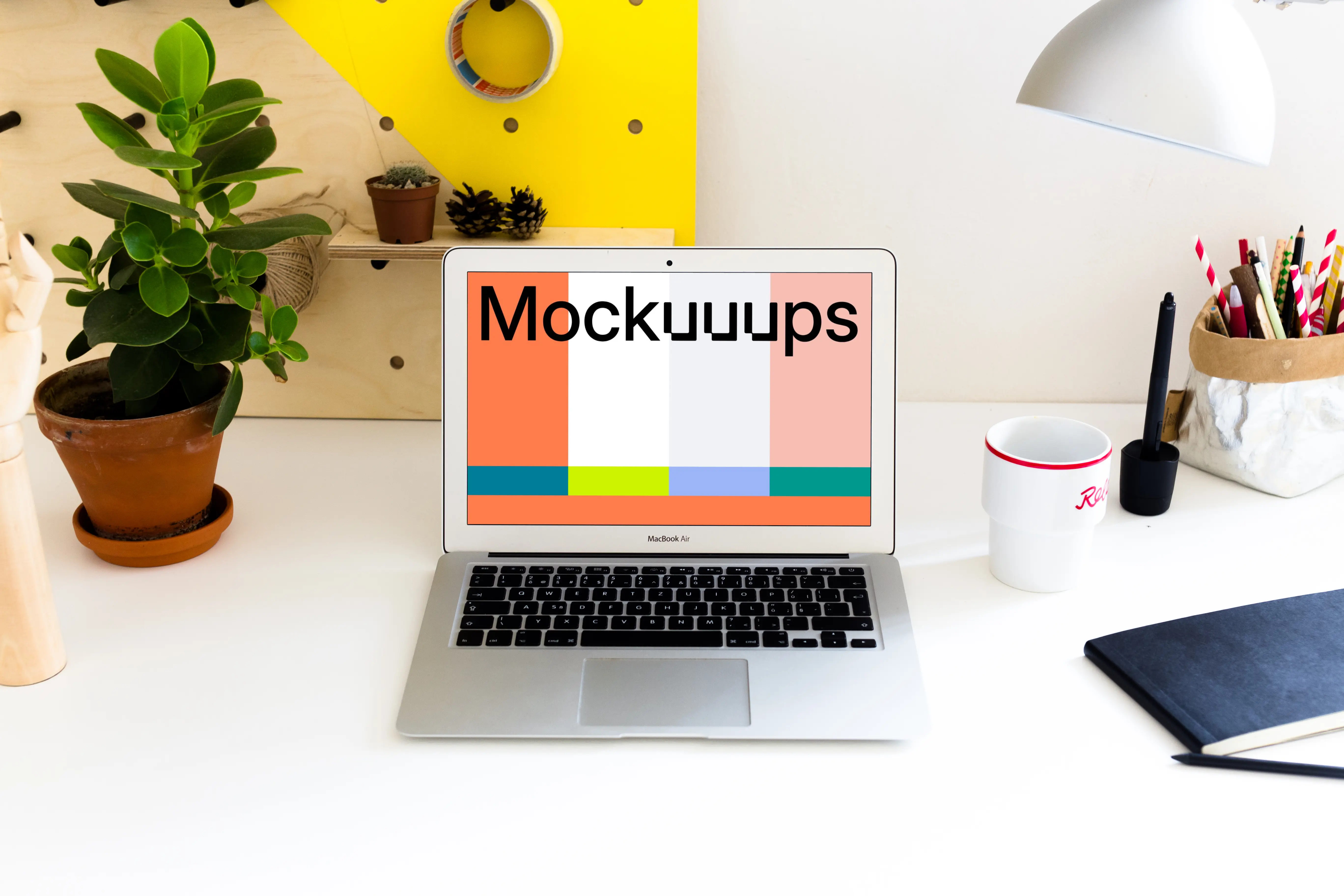 Perspective mockup of MacBook Air