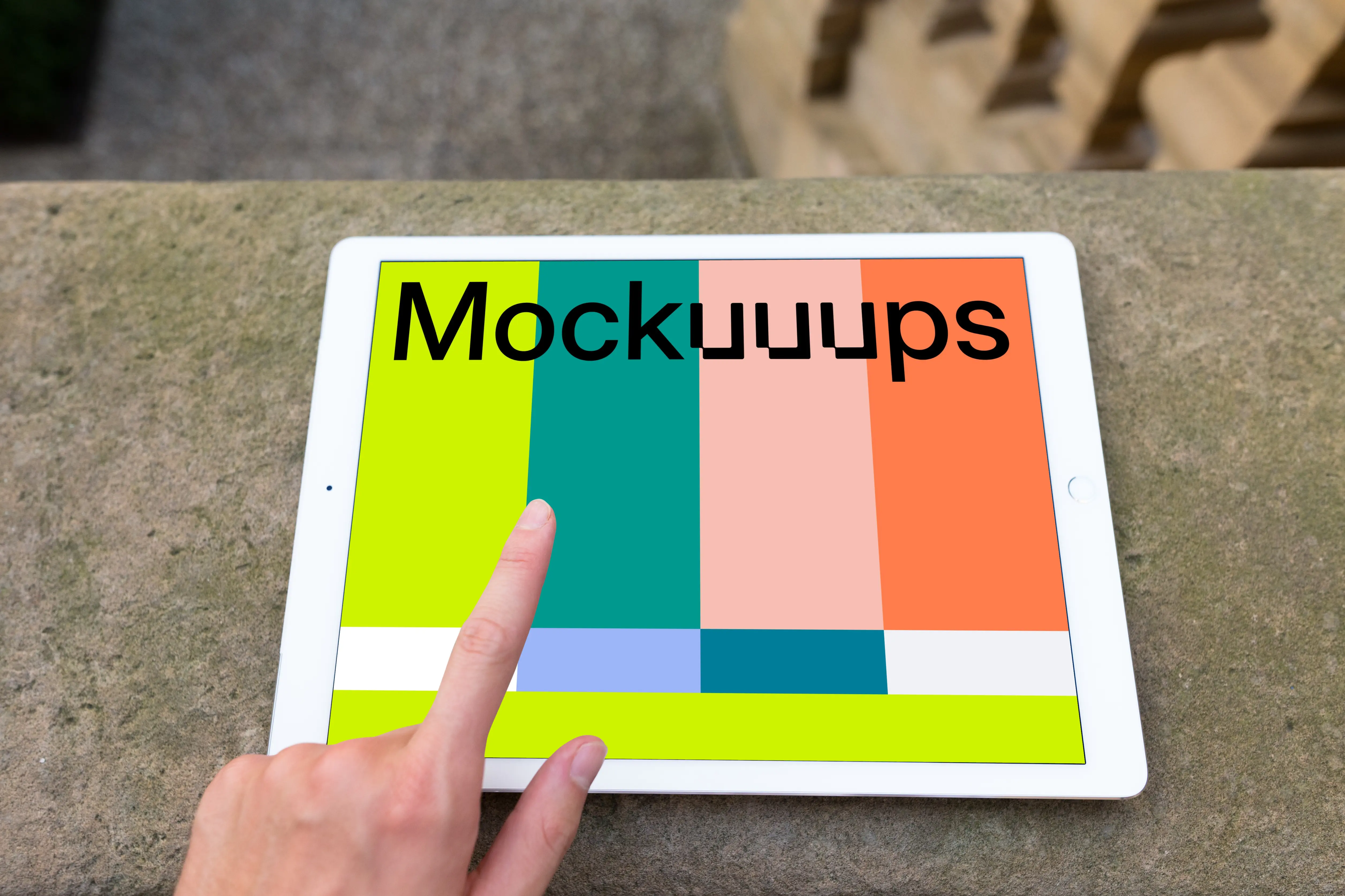 Pointing on iPad Pro mockup