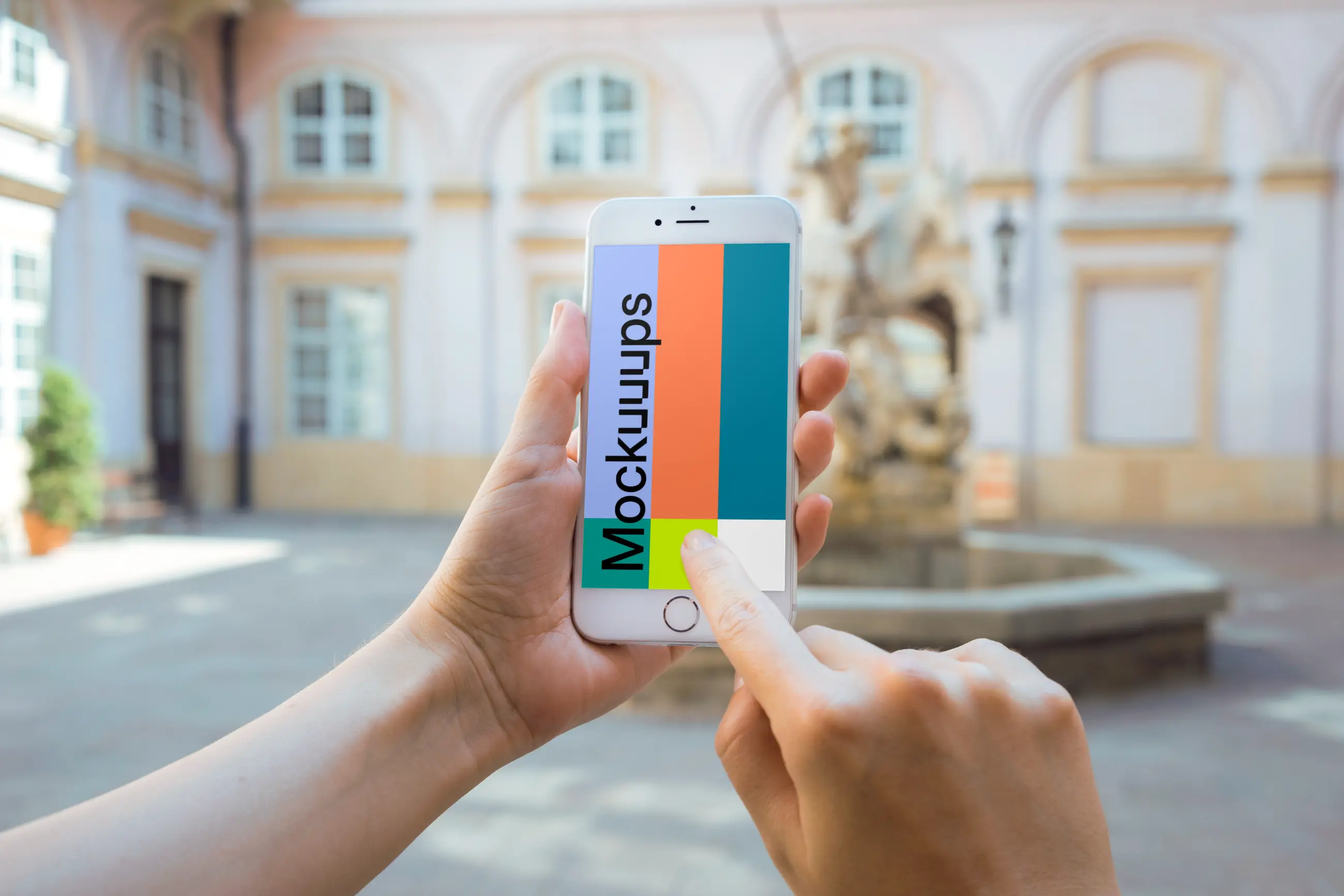 Pointing on iPhone 6 mockup