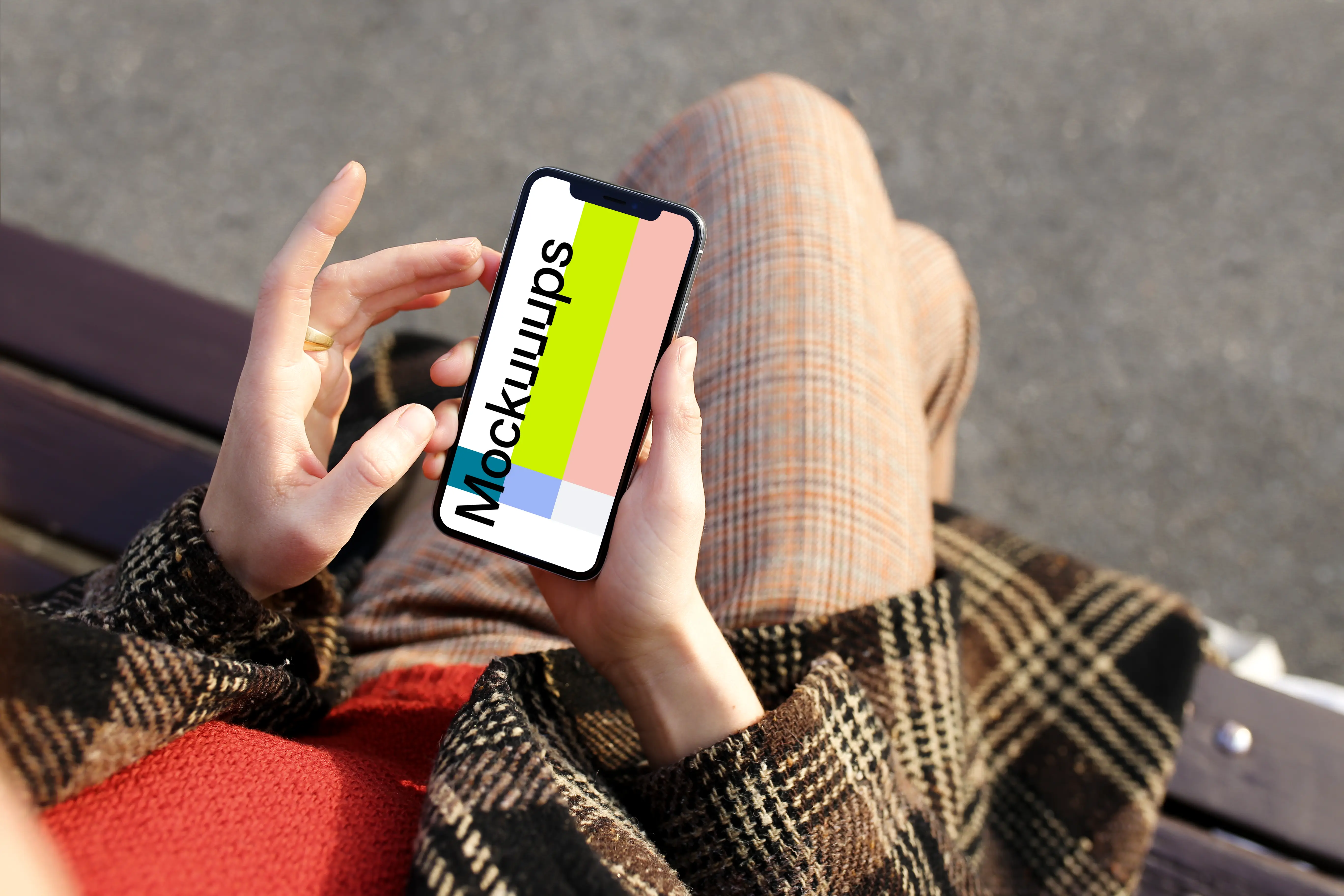 Reading on iPhone X mockup