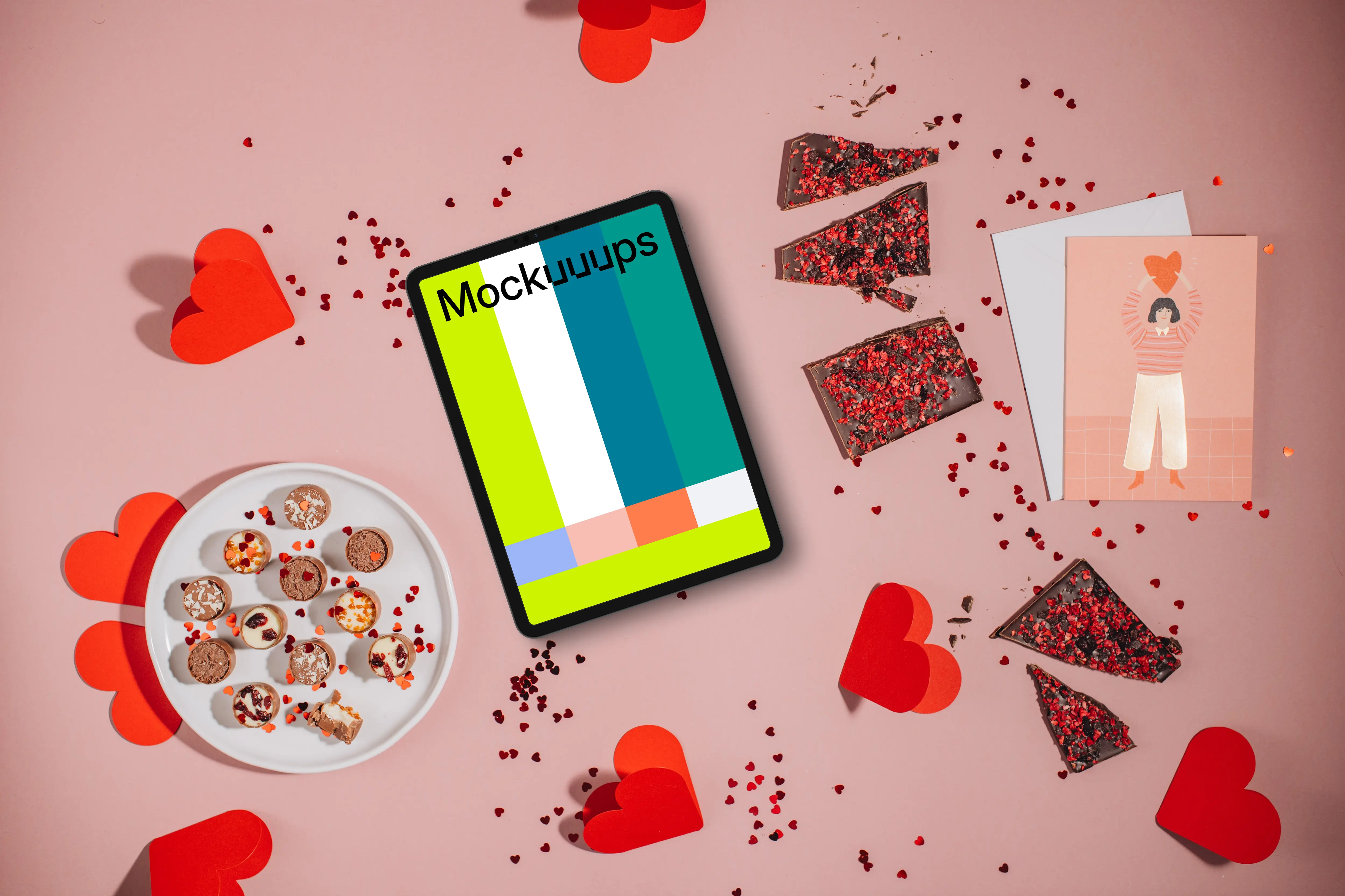 Romantic Tablet Mockup