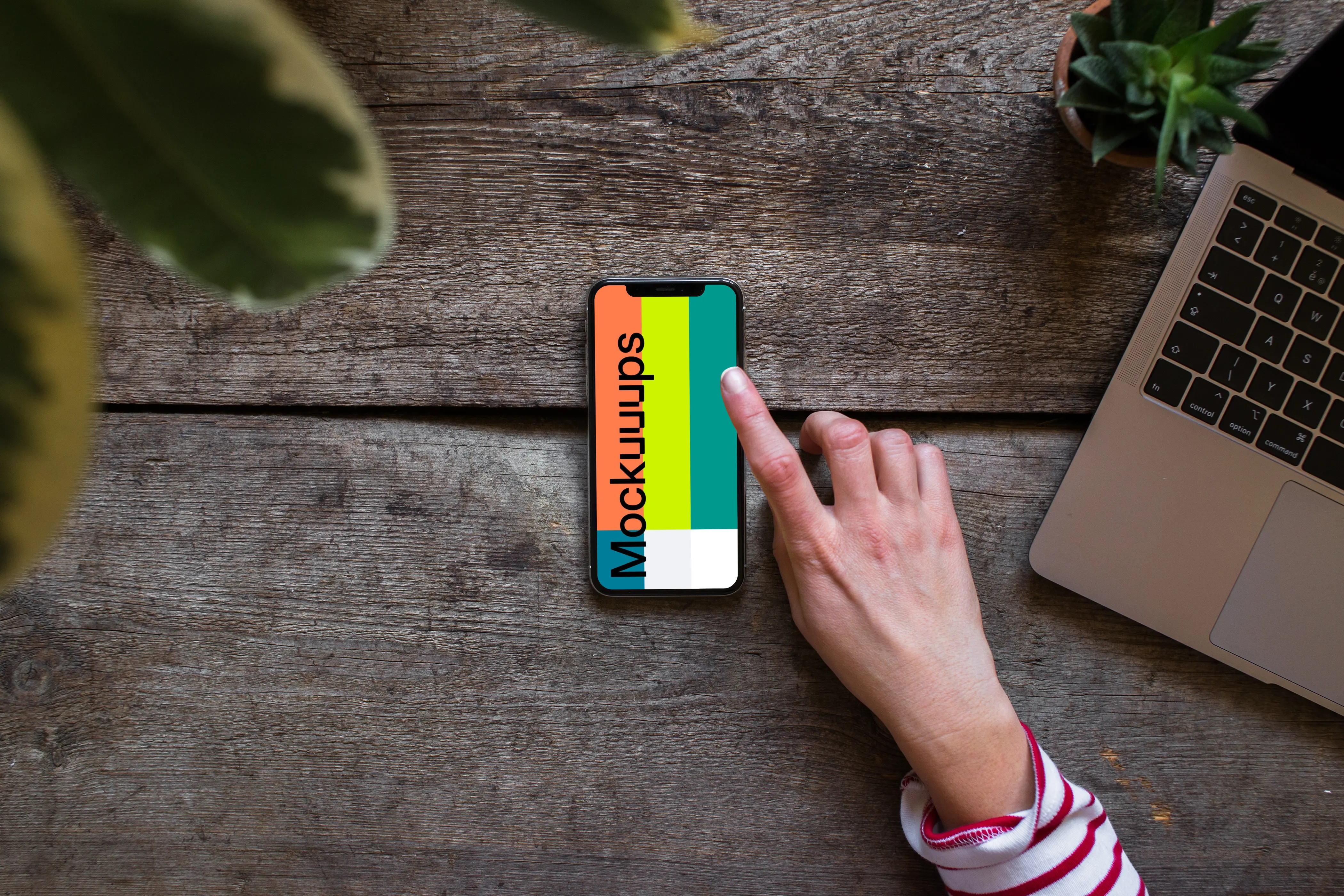 Scrolling iPhone XS mockup