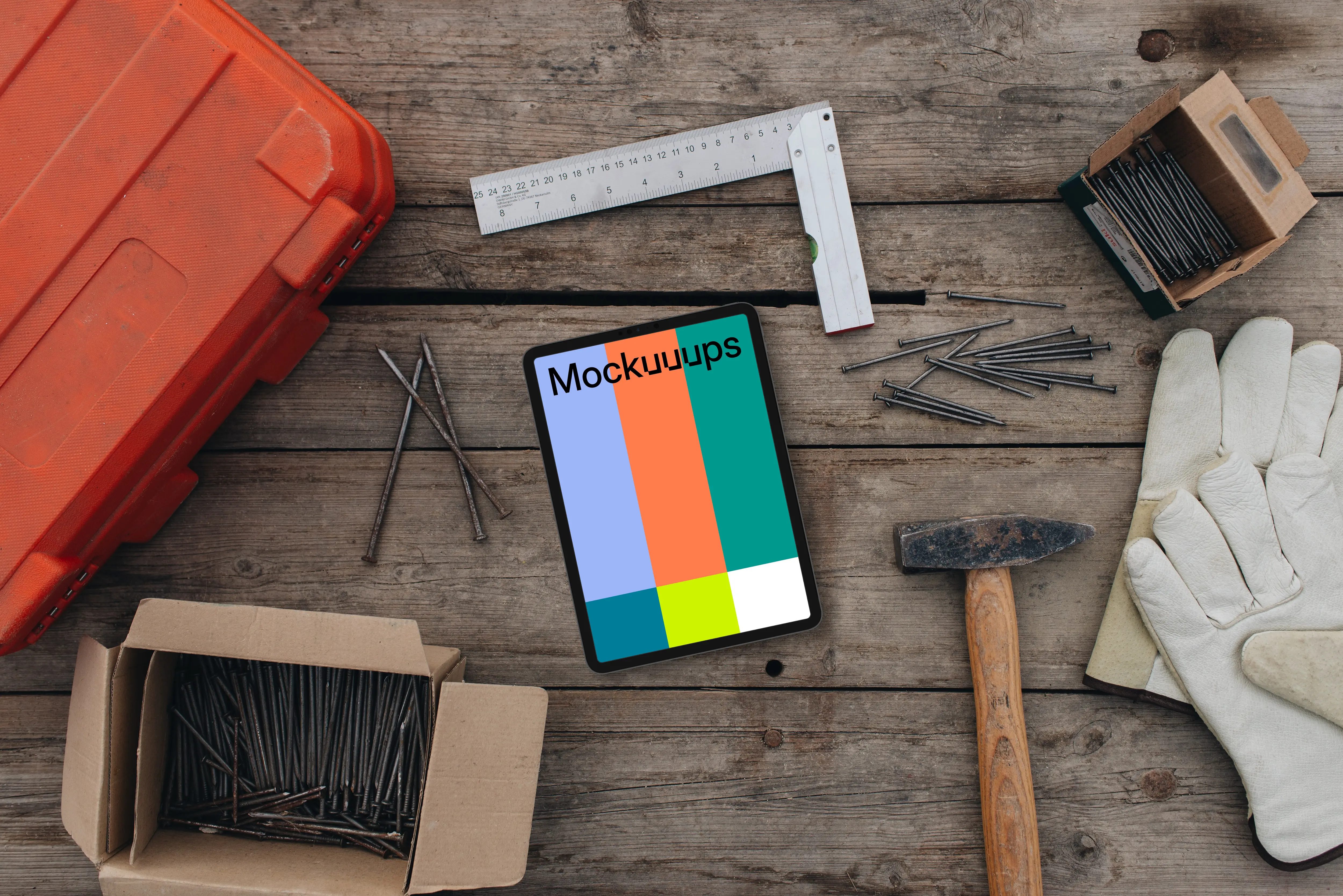 Tablet in the workshop