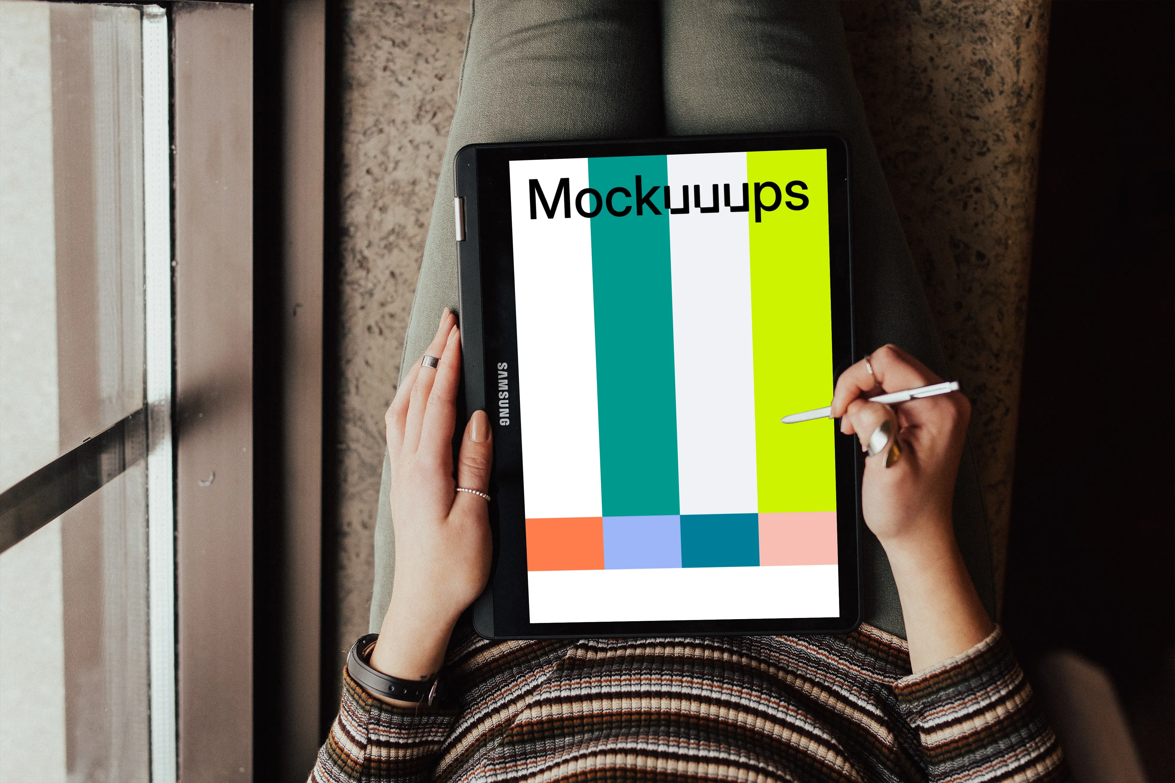 Writing notes on Samsung Chromebook mockup