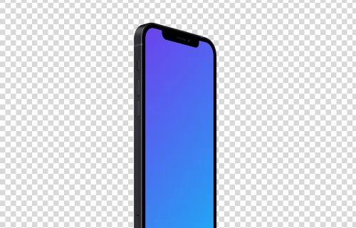 iPhone 12 Mockup (Perspective Stand Left)