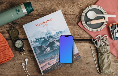 Adventure smartphone mockup