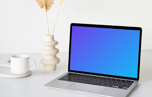 Angle MacBook mockup