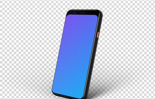 Google Pixel 4 Mockup (Perspective Right)