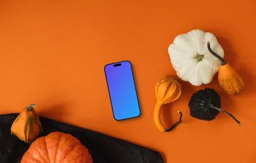 Halloween theme phone mockup