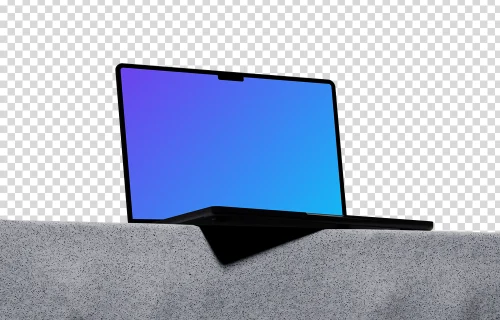 MacBook Pro Mockup with an Isometric Perspective