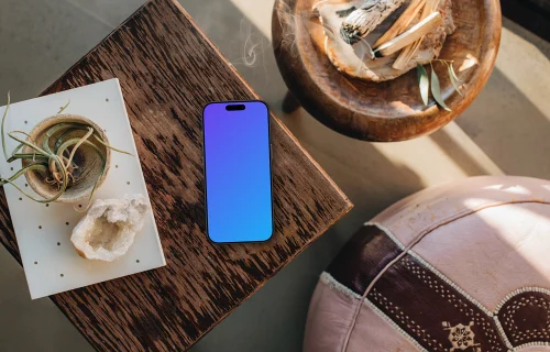 Sense of peace and relaxation with iPhone mockup