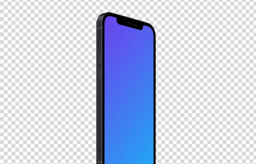 iPhone 12 Mockup (Perspective Stand Left)