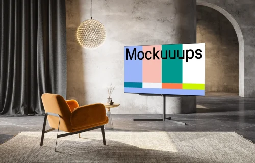 4K TV mockup