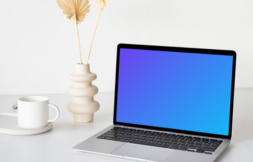 Angle MacBook mockup