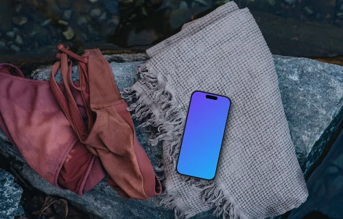 Aquatic lifestyle iPhone mockup