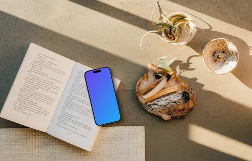 Elegance and relaxation and an iPhone mockup