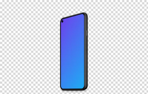Google Pixel 5 Mockup (Perspective Stand Right)