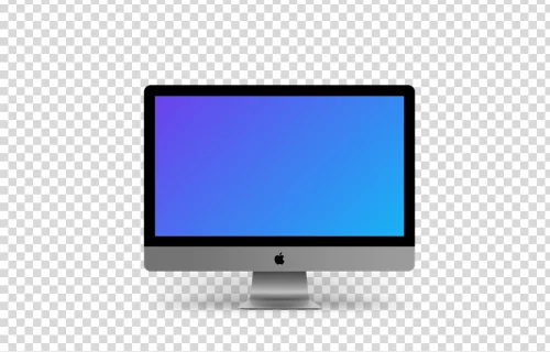 iMac mockup (Floor Shadow)