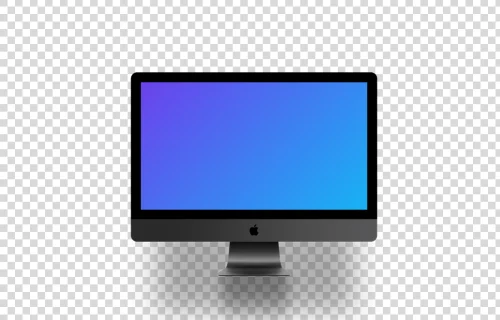 iMac Pro mockup (Floating Shadow)