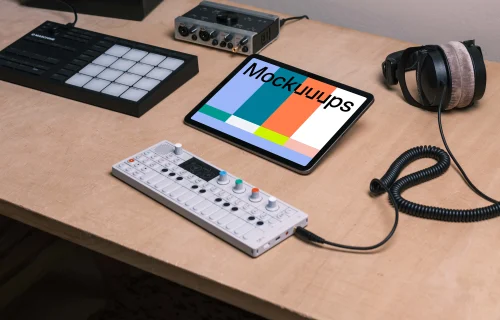 iPad Air in the music studio