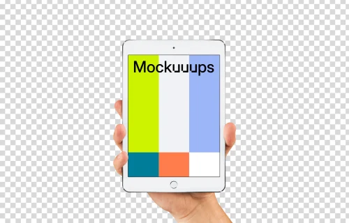 iPad mini mockup on editable background