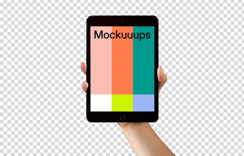 iPad mini mockup on editable background