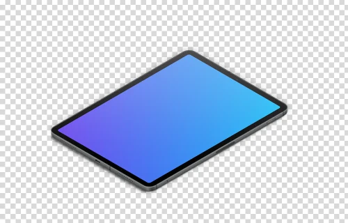 iPad Pro mockup (Isometric - Right)