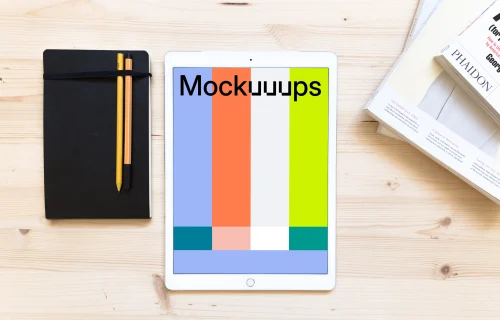 iPad Pro mockup with notes