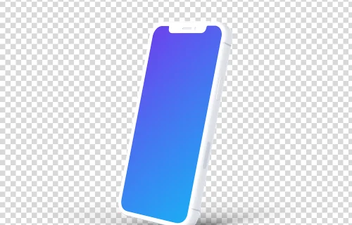 iPhone 12 Clay Mockup (Perspective Right)