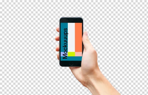 iPhone 6s mockup on custom background