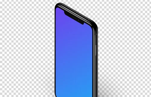 iPhone XS Isometric Stand mockup (Right)