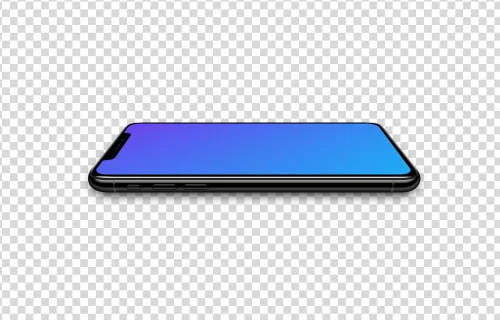 iPhone XS Perspective Landscape mockup