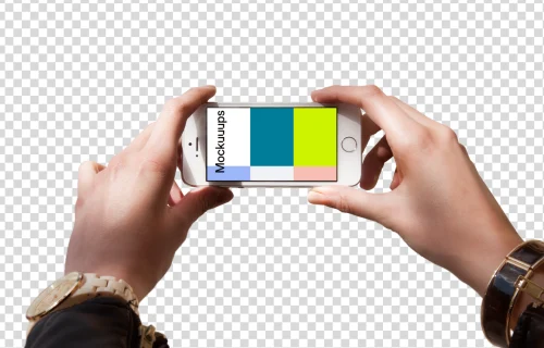 Landscape orientation of iPhone SE mockup