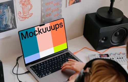 MacBook Pro Music Mockup