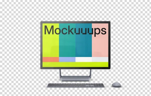 Microsoft Surface Studio 2 Mockup (Front - Transparent)