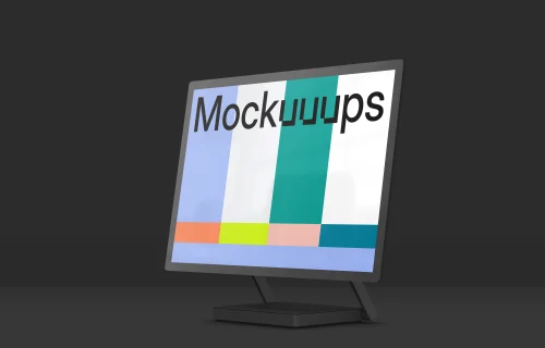 Microsoft Surface Studio 2 Mockup (Perspective Right - Dark)