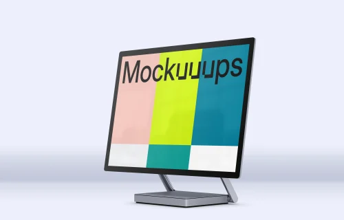 Microsoft Surface Studio 2 Mockup (Perspective Right - Light)